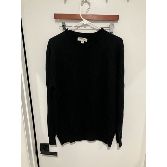 Goodthreads Men's 100% Merino Wool Sweater, Black, Size XL Tall - Picture 1 of 3